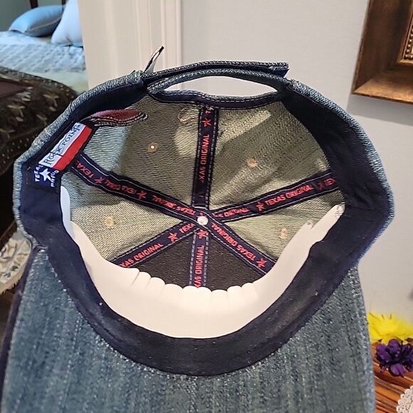 "Dont Mess With Texas" Hat Cap Strap Back Texas Flag Embroidered Slogan Unisex - Picture 4 of 7